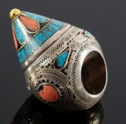 A vintage Middle Eastern statement 'Kuchi' ring,