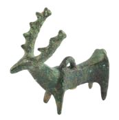 AN AMLASH BRONZE STAG AMULET IRAN, CIRCA 1ST MILLENNIUM B.C.