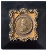 An early 19h century commemorative plaque for Admiral Lord Nelson;