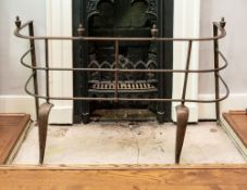 A George III wrought iron nursery fender,