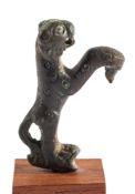 A ROMAN BRONZE PANTHER FIBULA, CIRCA 2ND CENTURY A.D.