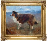 L. Magill (Late 19th / early 20th Century) - A collie in a landscape