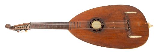 A 19th century German lute guitar (Wandervogellate)