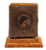 EASEL ALBUM. A late nineteenth century easel album,