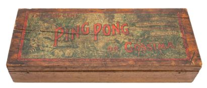 'The New Table Game of Ping Pong or Gossamer' maker Jaques & Son Ltd for Hamleys, London ,