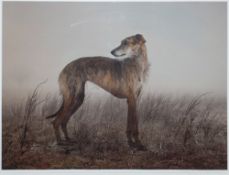 Rory Carnegie (20th Century) - 'Whisper at Port Meadows' - A limited edition print 3/15 - 52 x 17cm,