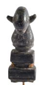 A ROMAN BRONZE FRAGMENTARY MODEL OF A DOLPHIN, CIRCA 2ND CENTURY A.D.,