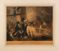 After Daniel Orme (British, c1766 - 1832) - 'Battle of the Nile' - Engraving