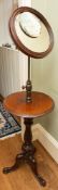 An early Victorian mahogany shaving stand,
