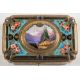 A FRENCH OR SWISS GILT METAL AND ENAMELLED SINGING BIRD AUTOMATON MUSICAL BOX, - Image 2 of 4