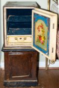 A Victorian painted iron domestic safe, by Hobbs, Hart & Co.