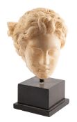 A ROMAN MARBLE MALE HEAD CIRCA 1ST-2ND CENTURY A.D.,