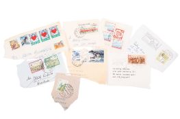 A collection of stamps, including a general World album, USA new issues,