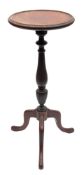 A mahogany wine table in George III taste, early 20th century; with circular top,