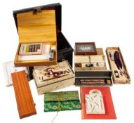A group of items relating to calligraphy, shufa and shodo,