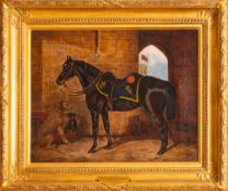 Attributed to Collender Goldsmith (19th Century school) - A charger of the Royal Irish Dragoon