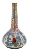 Pilkingtons Royal Lancastrian a pottery vase of squat form with raised slender neck