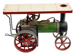 A Mamod ilve steam traction engine.