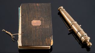 HMS 'Royal George'. A miniature bronze cannon constructed from cannons salvaged from the wreck