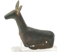 AN ORDOS BRONZE DEER CIRCA 5TH-4TH CENTURY B.C.