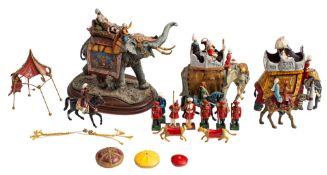 A reproduction Britain's style Indian howdah set,