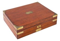 Reeves and Sons; a Victorian mahogany artist's paintbox,