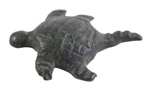 A ROMAN BRONZE MODEL OF A TORTOISE, CIRCA 2ND CENTURY A.D., incised decoration on back of shell,