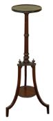 A Victorian mahogany adjustable stand or occasional table,