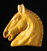 Hermes, a vintage Hermes Bijouterie Fantasie costume jewellery horse head brooch,