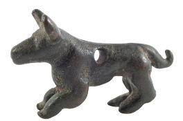 A MESOPOTAMIAN STONE DOG AMULET, CIRCA EARLY 3RD MILLENIUM B.C.