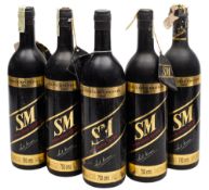 Five bottles of Saul Memem Vino Fino Tinto, Coleccion Privada, 1985; Argentian, 75cl bottles.