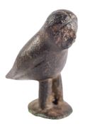 A ROMANO-BRITISH BRONZE MODEL OF AN OWL, CIRCA 2ND CENTURY A.D.