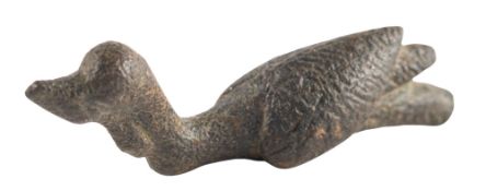 A ROMAN BRONZE MODEL OF A HERON, CIRCA 2ND-3RD CENTURY A.D., (elements missing) 3⅛in. (8cm.) high