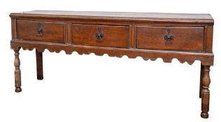 An oak dresser,
