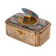 A FRENCH OR SWISS GILT METAL AND ENAMELLED SINGING BIRD AUTOMATON MUSICAL BOX, - Image 4 of 4