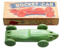 A Sako Series tinplate 'Rocket car', No.133/10, light green in original card box.