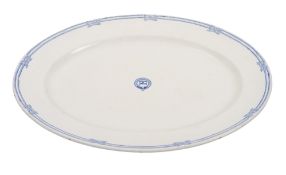 An early 20th century Asiatic Steam Navigation Company meat plate, by Stonier & Co, Liverpool,