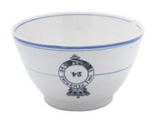 A Victorian Royal Navy HMS 'Pembroke' No.24 mess bowl,