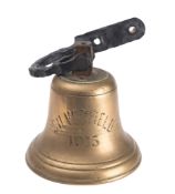 The ship's bell for the Royal Navy Fleet Messenger vessel 'Silverfield', 1915,
