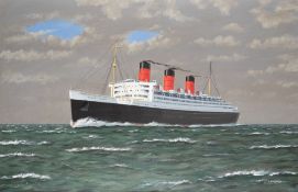 John Nicholson (British, 1921 - 2004) - 'RMS Queen Mary'