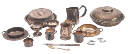A group various shipping silver plated tableware, various lines including Cunard, Royal mail Lines,