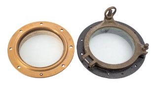 A 9 inch bronze porthole, 35cm diameter,