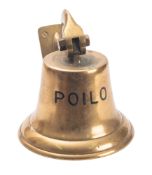The ship's bell from the Shell Tanker 'Poilo'