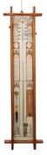 An early 20th century oak cased Admiral Fitzoy's barometer,