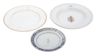 A late 19th century Ironstone soup bowl from the Kedivall Steam Ship Company