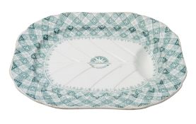 A Victorian P&O Ironstone meat plate of 'Caledonian ' pattern, circa 1846,