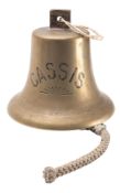 The 12 inch ship's bell from the tanker 'Cassis',