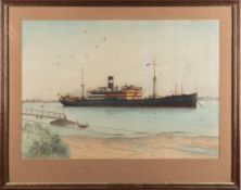 Margaret Felkin (British, fl 1911-1937) - 'Singapore' - Watercolour on paper -