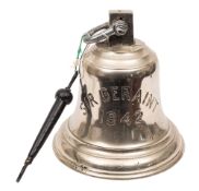 The ship's bell for the Royal Navy MS Trawler of the Round Table Class HMS 'Sir Geraint, 1942',