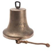 The ship's bell for the Polish stern trawler 'Walen' 1973,